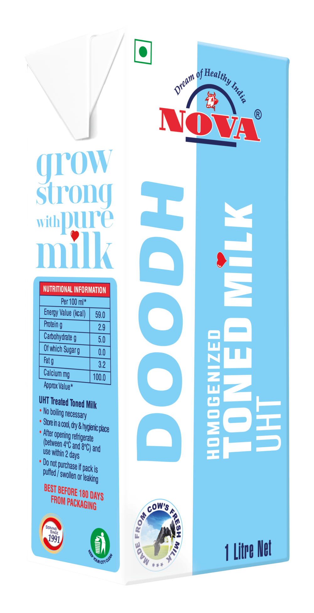 Toned UHT Milk 1 litre